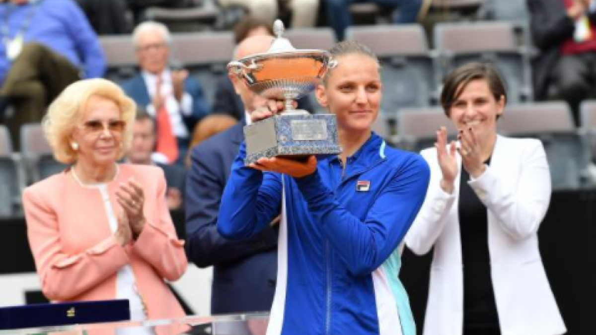 Karolina Pliskova, última campeona en Roma. Fuente: Getty