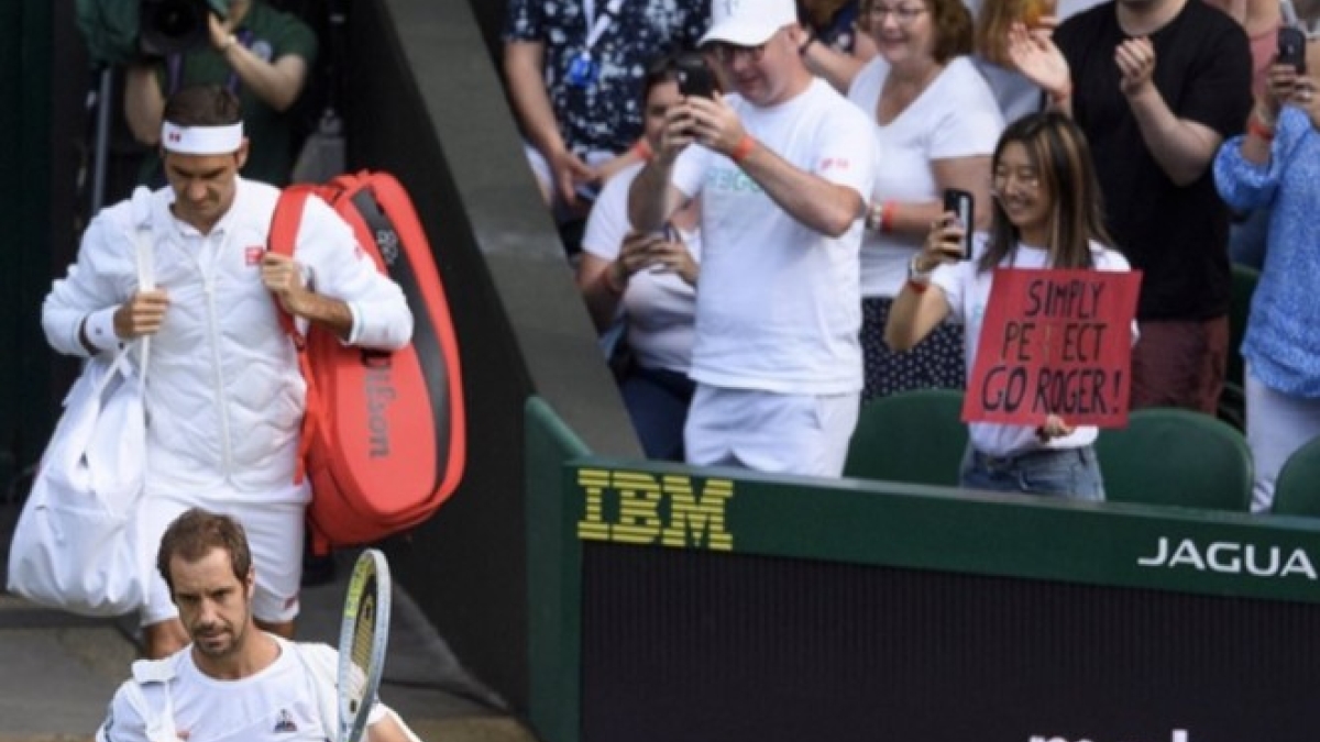 La chica del póster de Federer. Foto: Twitter