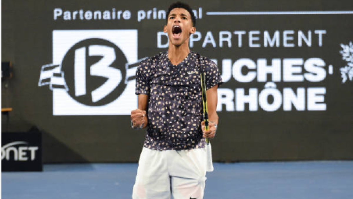Félix-Auger Aliassime revisa partidos en confinamiento. Foto: gettyimages
