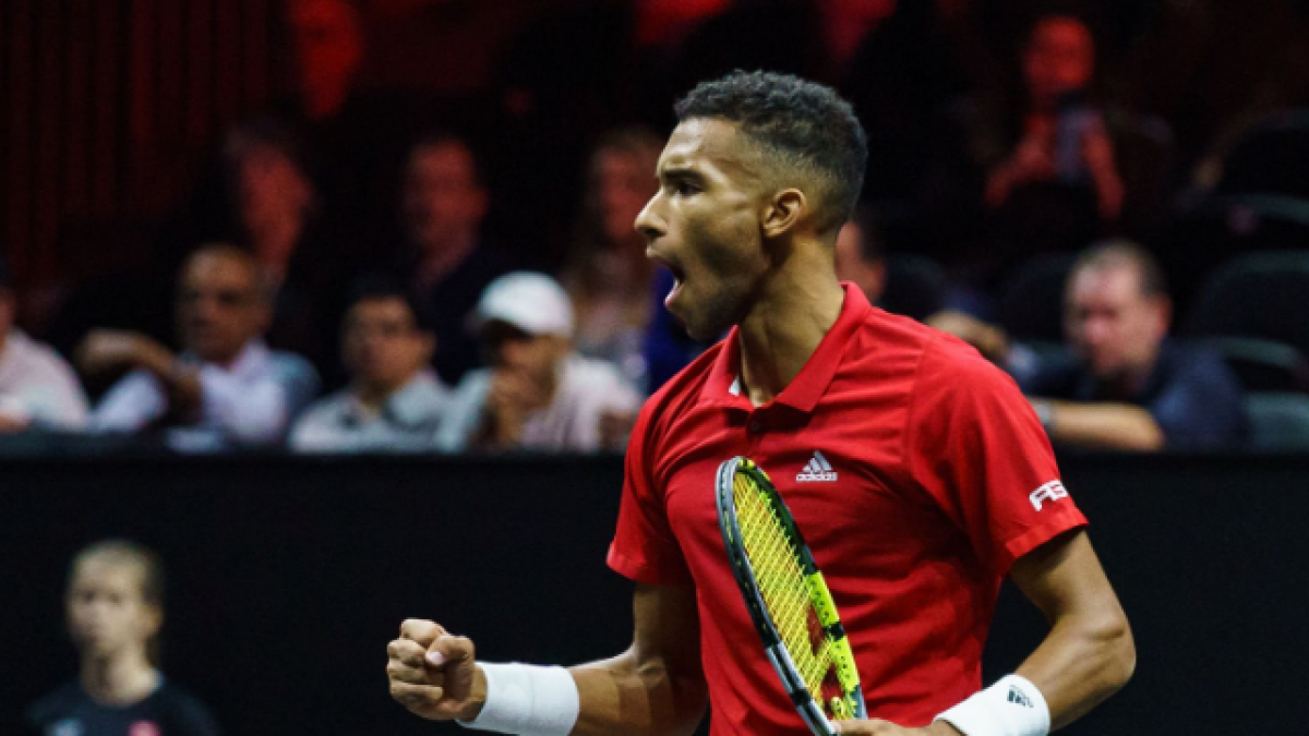 Felix Auger-Aliassime se prepara para el Astana Open 2022. Foto: Getty