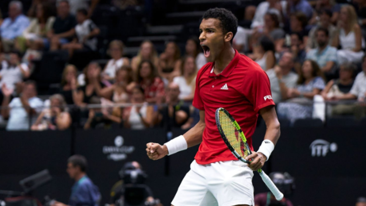 Felix Auger-Aliassime en la Copa Davis 2022. Foto: Getty