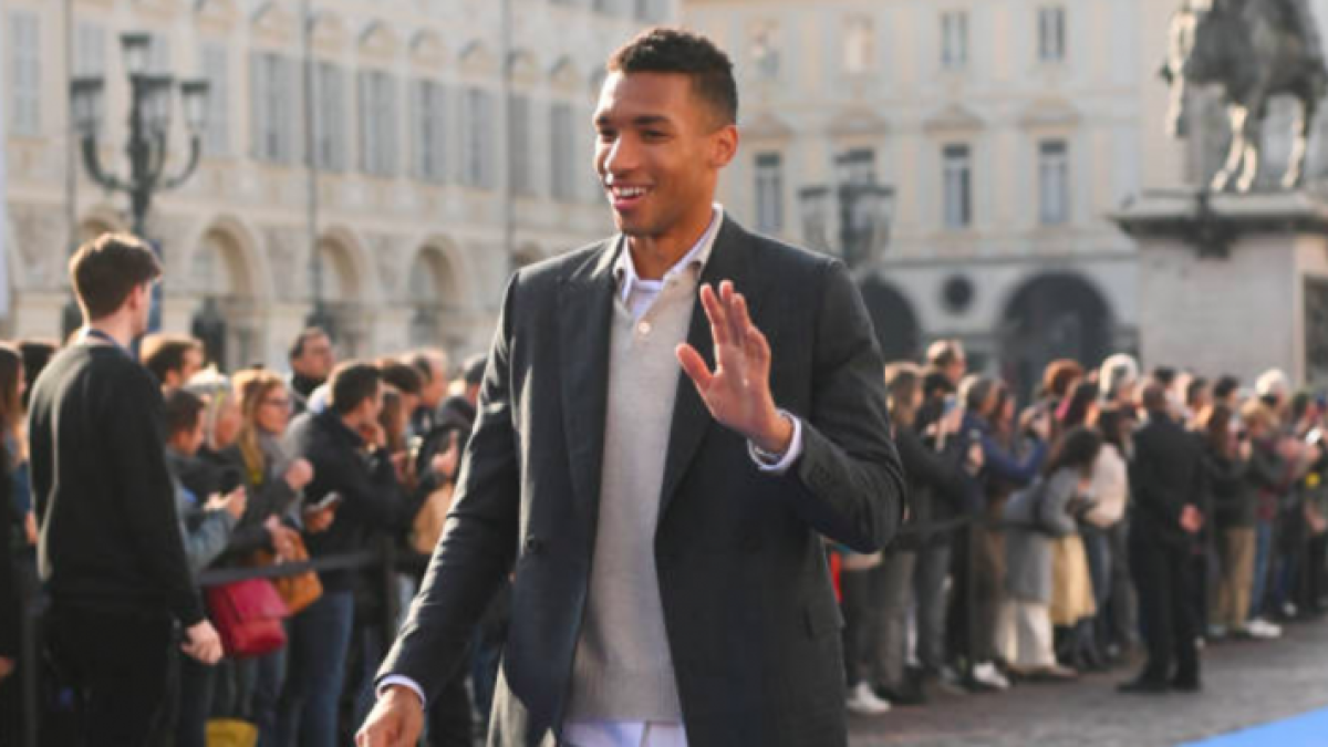 Felix Auger-Aliassime en el media day de Turín. Foto: Getty