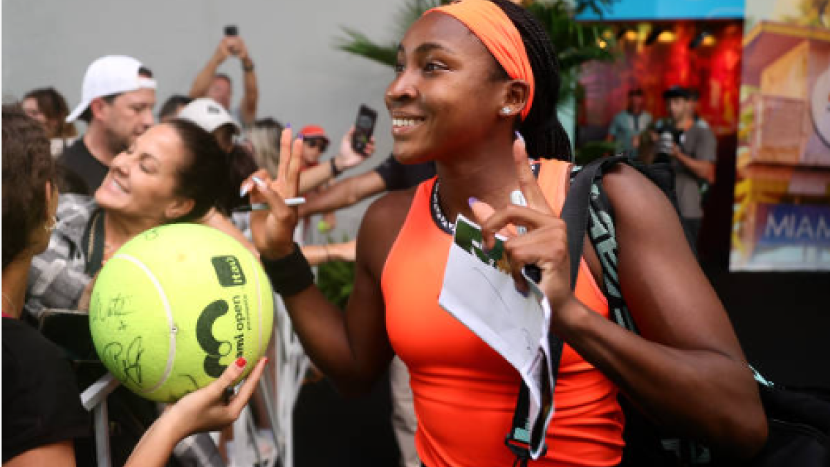 Coco Gauff. Fuente: Getty