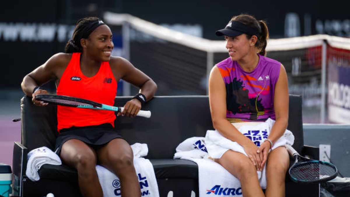 Cori Gauff y Jessica Pegula, reto en WTA Finals 2022. Foto: gettyimages