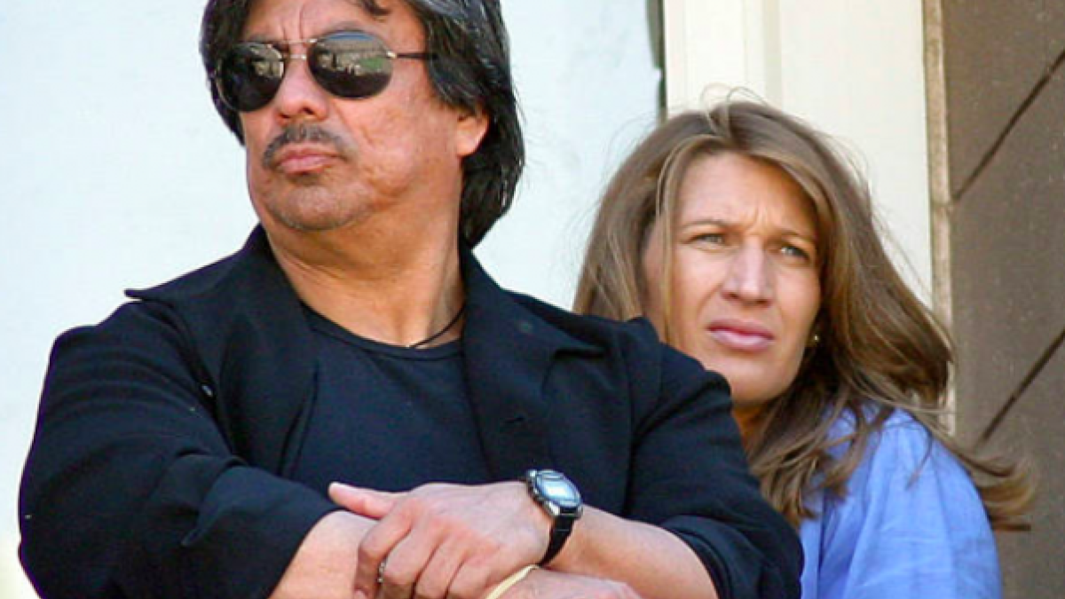 Gil Reyes junto a Steffi Graf. Fuente: Getty