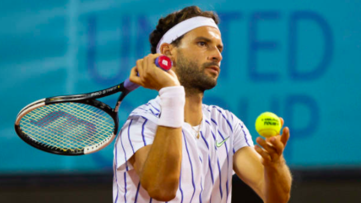 Grigor Dimitrov en el Adria Tour. Fuente: Getty
