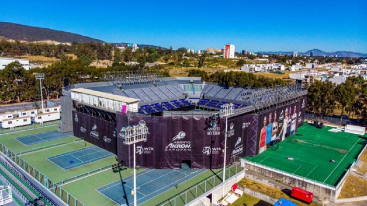 El Completo Panamericano de Tenis de Guadalajara. Fuente: WTA