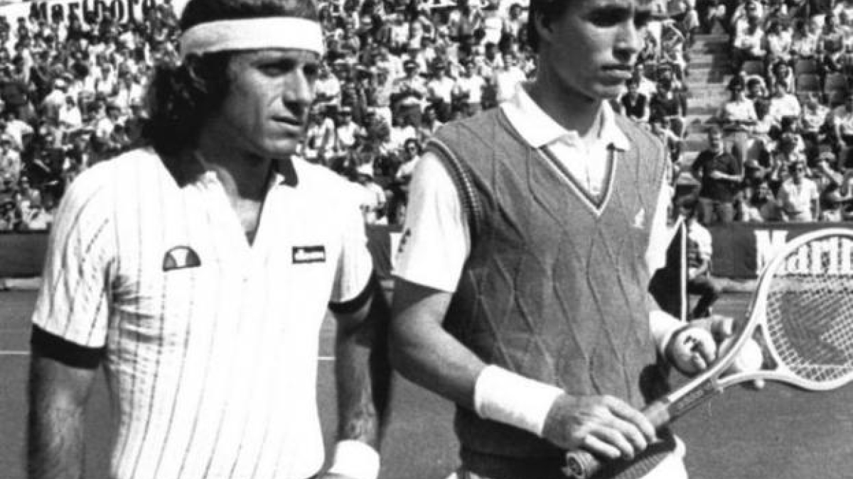 Guillermo Vilas, maldición en el Godó. Foto: gettyimages