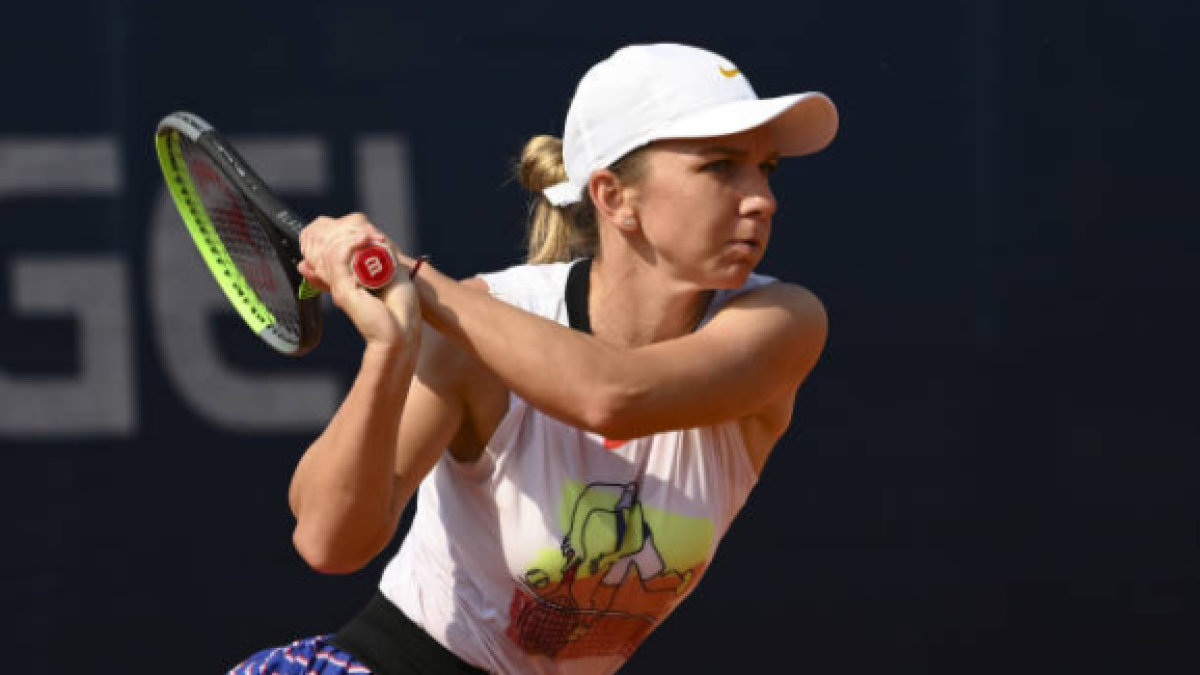 Simona Halep durante el torneo de Praga. Fuente: Getty