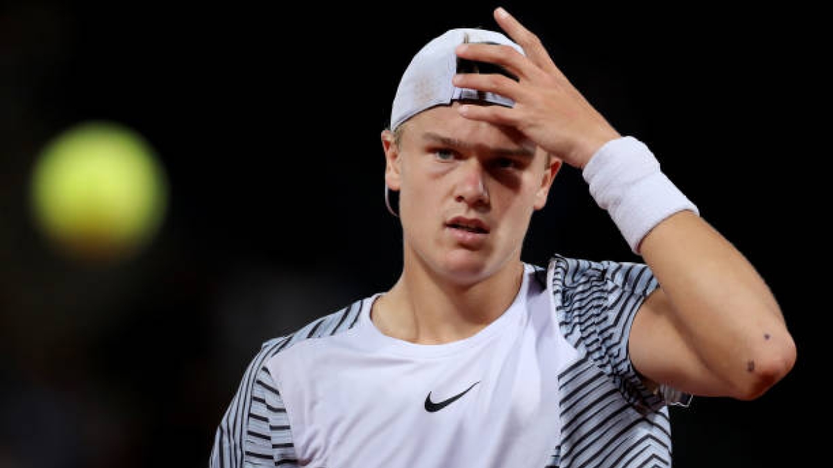 Holger Rune, en el partido de cuartos de Roland Garros. Foto: Getty