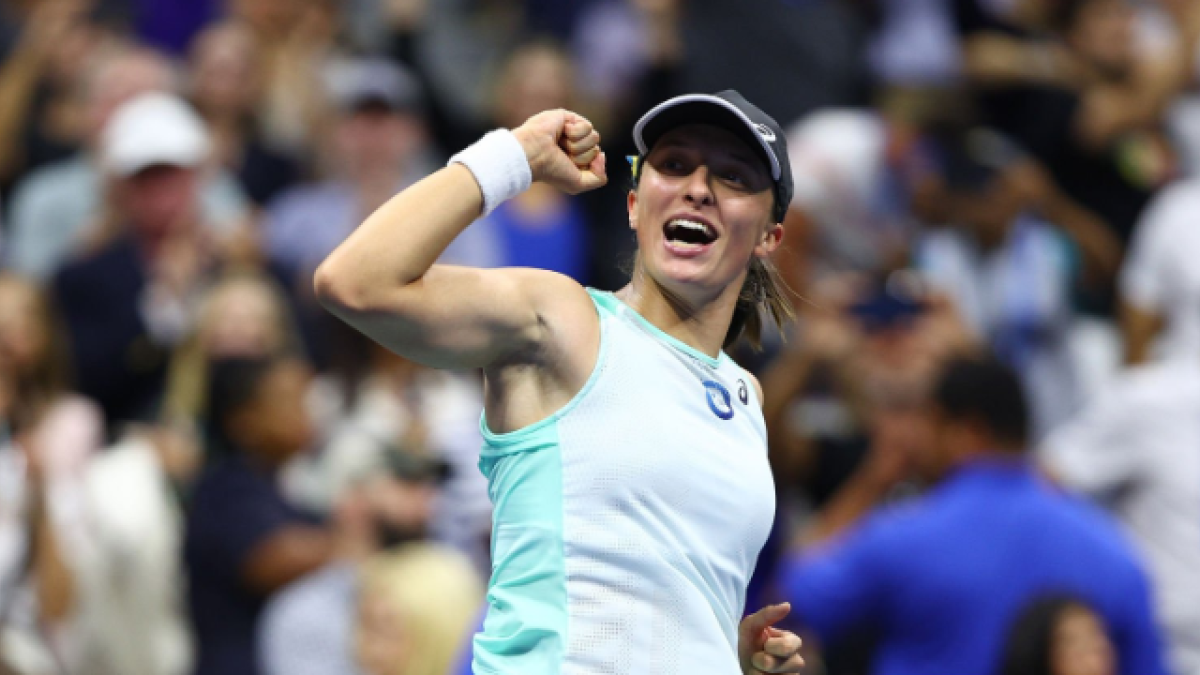 Iga Swiatek en el US Open 2022. Foto: Getty