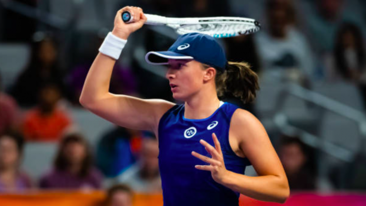 Iga Swiatek durante las WTA Finals. Foto: Getty