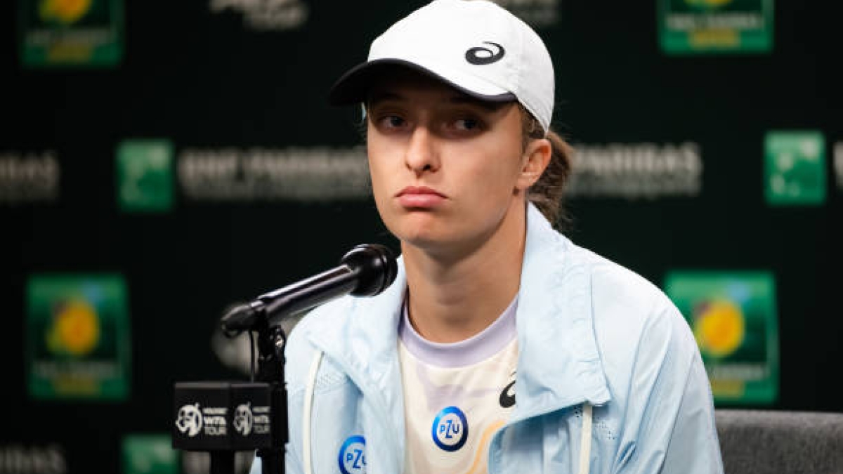 Iga Swiatek, derrota Rybakina en Indian Wells 2023. Foto. gettyimages