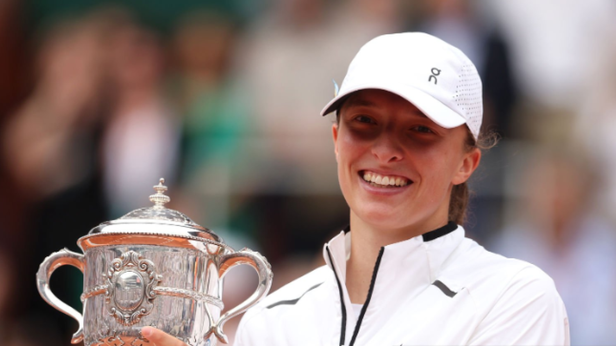Iga Swiatek, ganadora de Roland Garros 2023. Foto: Getty