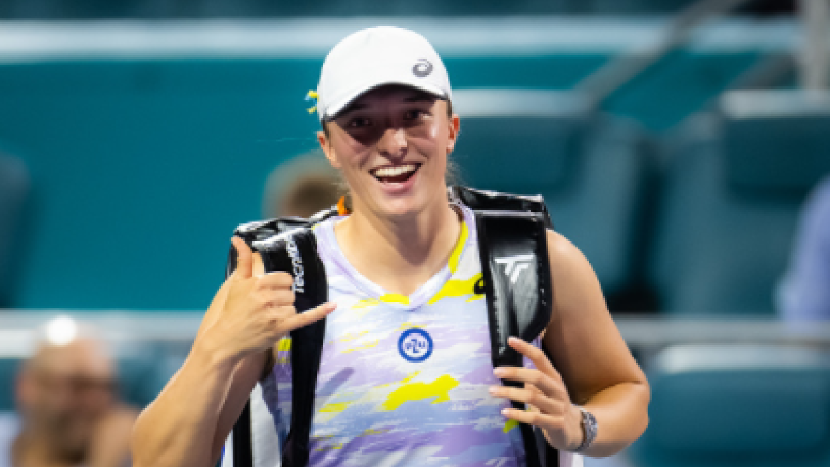 Iga Swiatek, semifinalista en Miami Open 2022. Foto: gettyimages