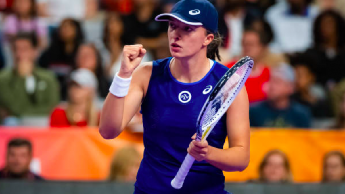 Iga Swiatek durante las WTA Finals. Foto: Getty
