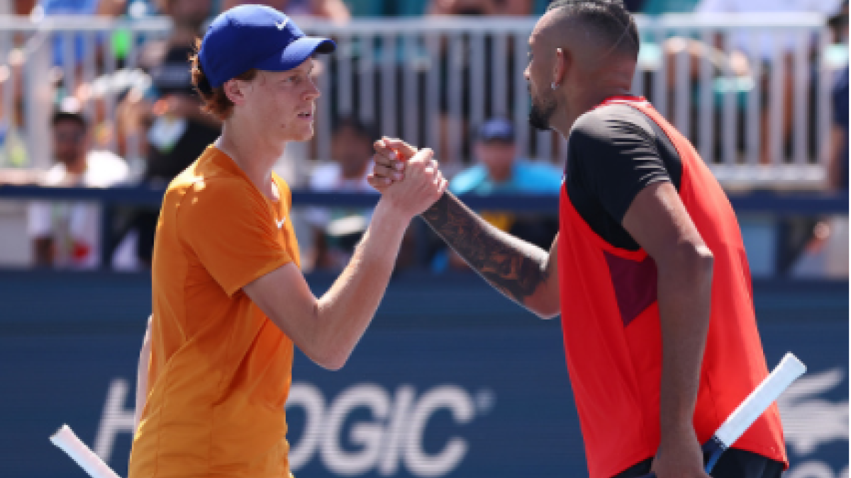 Jannik Sinner, sensaciones tras ganar a Kyrgios. Foto: gettyimages