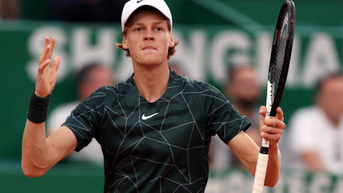 Jannik Sinner en Montecarlo 2022. Foto: getty