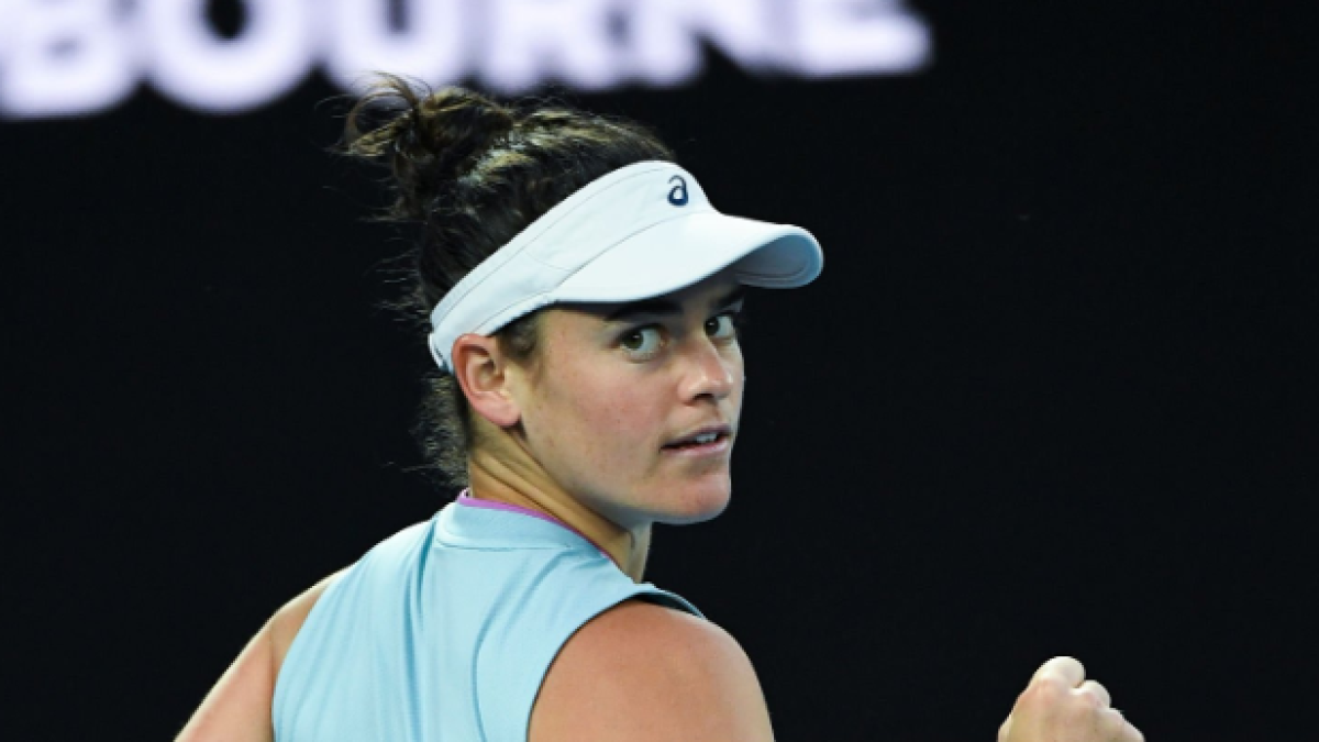 Jennifer Brady en el Open de Australia 2021. Foto: Getty