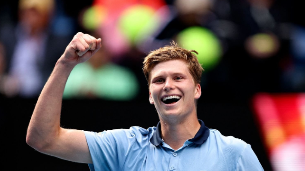 Jenson Brooksby derrota a Casper Ruud en el Open de Australia 2023. Foto: Getty