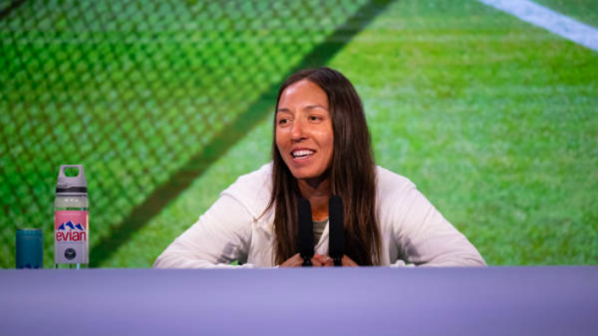 Jessica Pegula, entrevistada en Charleston. Fuente: Tennis Channel