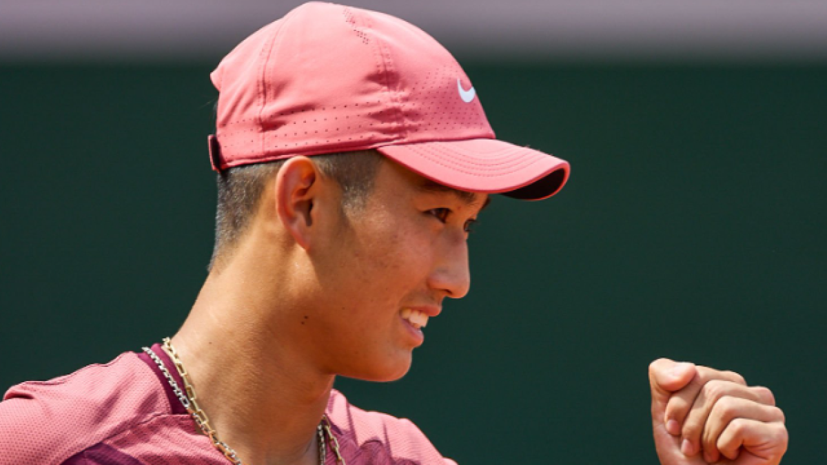 Juncheng Shang en Roland Garros 2023. Foto: Getty