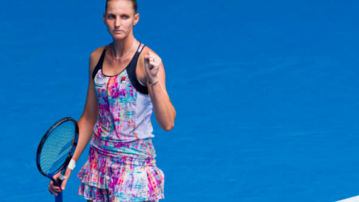 Karolina Pliskova, feliz con su arranque de año. Fuente: Getty
