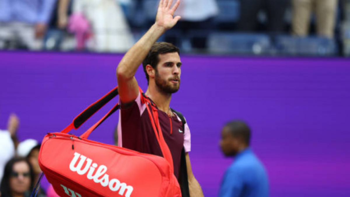 Karén Khachanov se despide del US Open. Fuente: Getty.