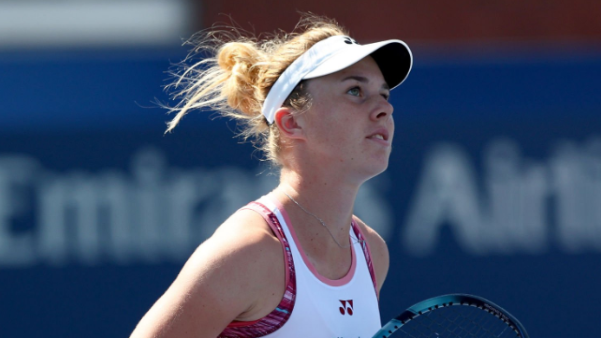 Linda Noskova en el US Open 2022. Foto: Getty