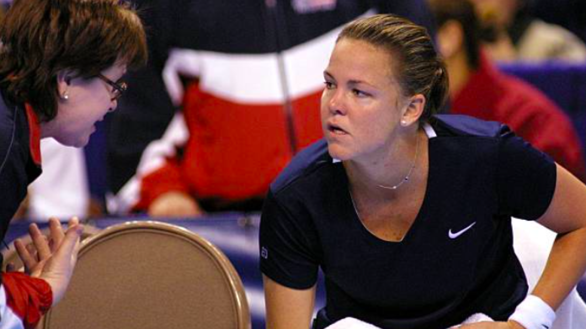 Billie Jean King junto a Lindsay Davenport. Fuente: Getty