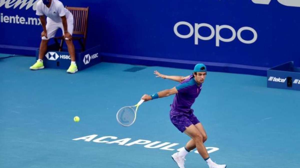 Lorenzo Musetti, victoria a Diego Schwartzman en ATP Acapulco 2021. Foto: Abierto Mexicano