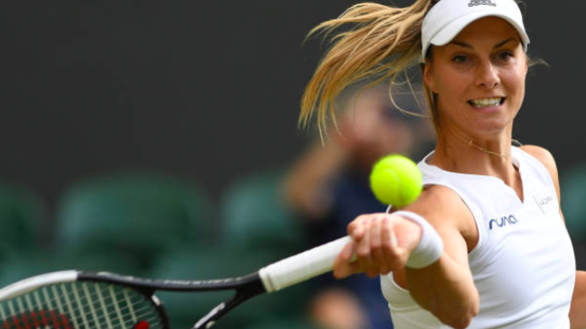 Mandy Minella en Wimbledon. Fuente: Getty