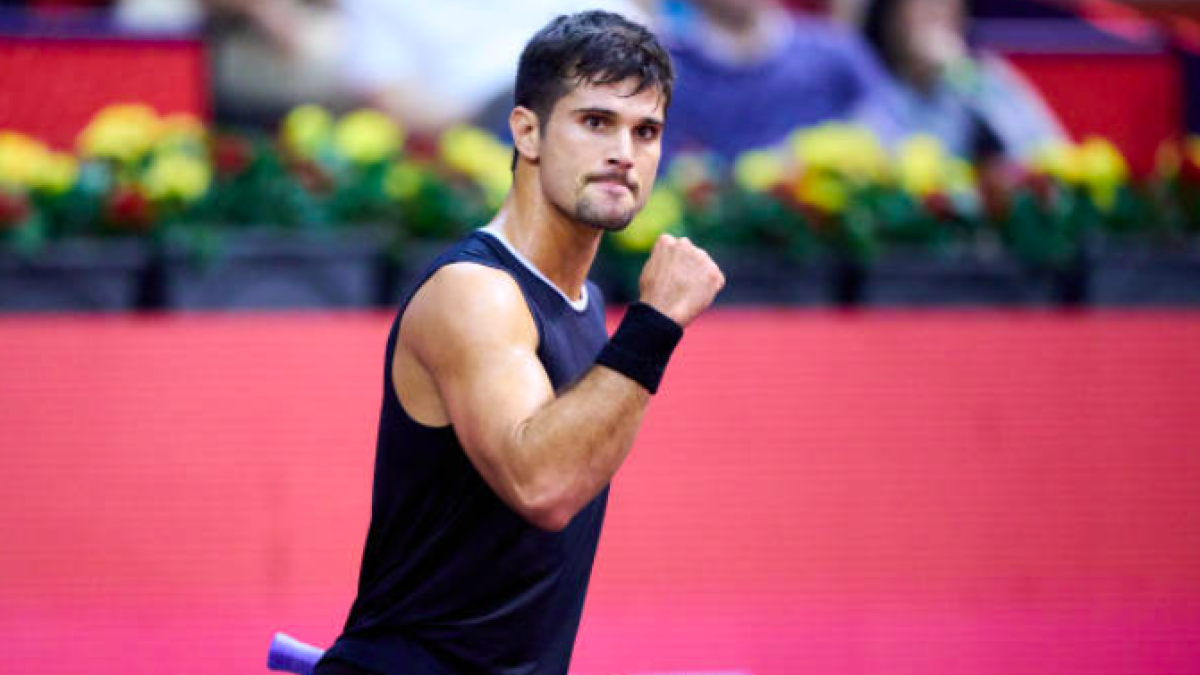 Marcos Giron en el ATP 250 de Gijón. Fuente: Getty
