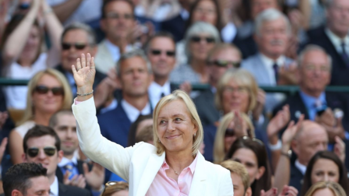 Martina Navratilova en Wimbledon 2022. Foto: Getty