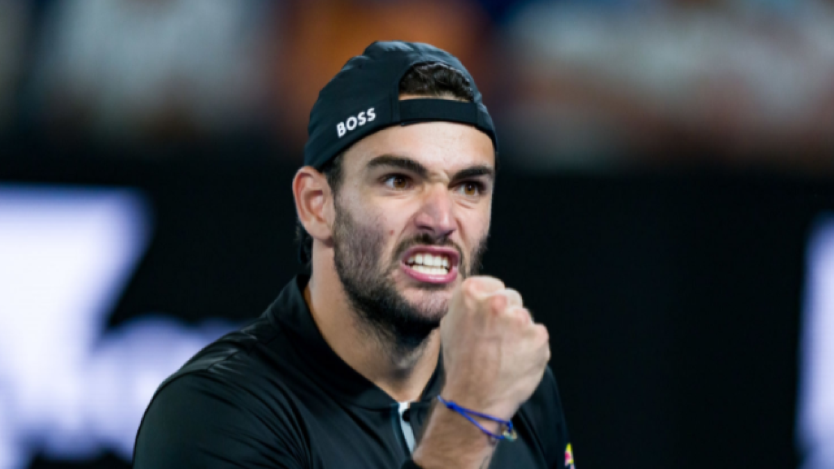 Matteo Berrettini en el Open de Australia. Foto: Getty
