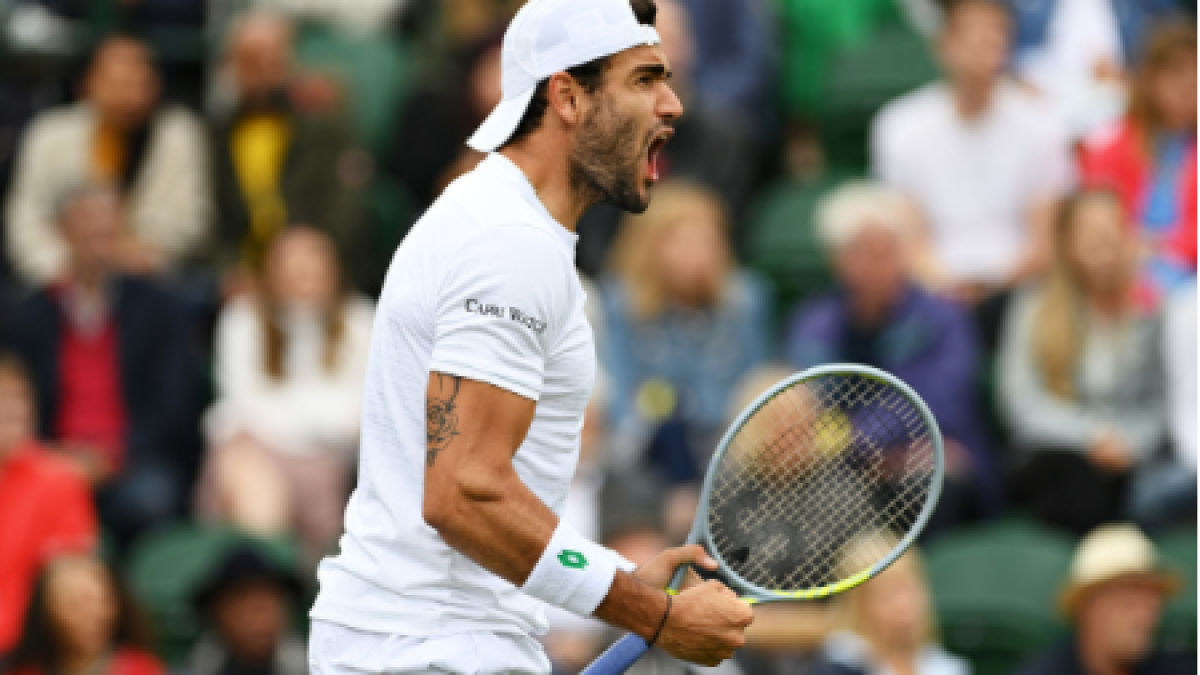 Matteo Berrettini, candidato título Wimbledon 2021. Foto: gettyimages