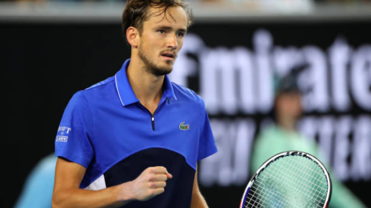 Medvedev sigue serio en Australia y ya está en tercera ronda. Foto: Getty