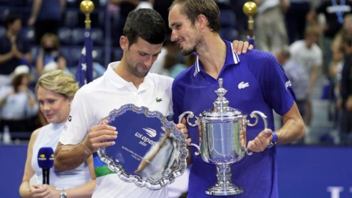 Medvedev, sobre su relación con Djokovic: "Puedo decir que es amigo mío". Foto: Getty