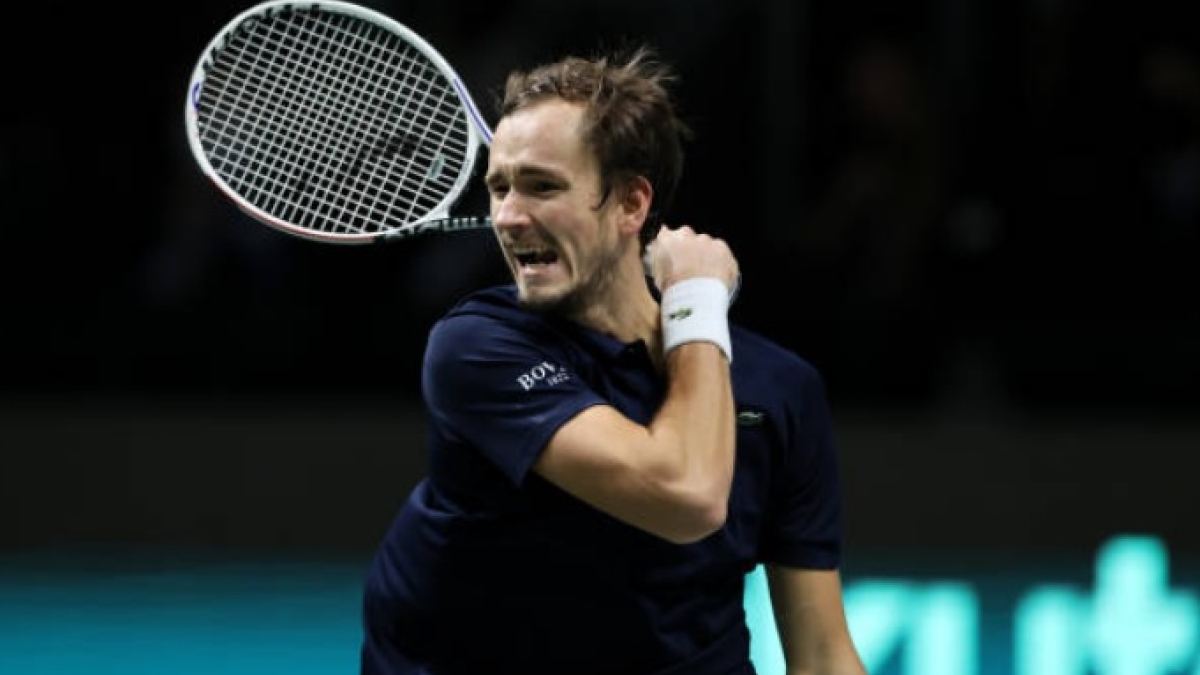 El ruso durante la final ante Cilic. Foto: Getty