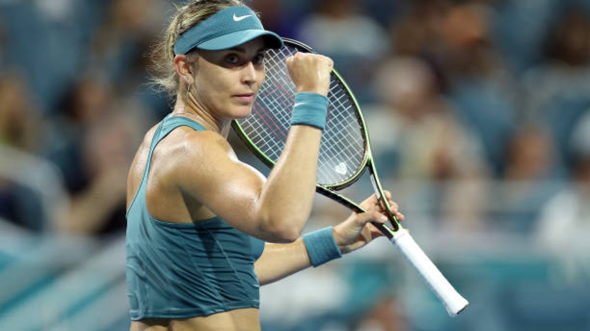 Paula Badosa en el Miami Open 2023. Foto: getty