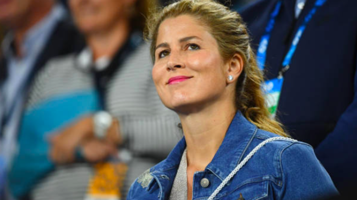 Mirka Vavrinec en un partido de Roger Federer. Fuente: Getty