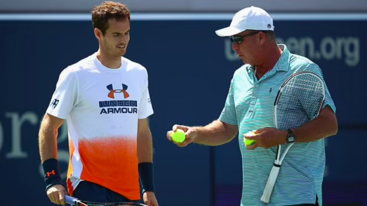 Andy Murray entrenando con Ivan Lendl hace unos años. Fuente: Getty