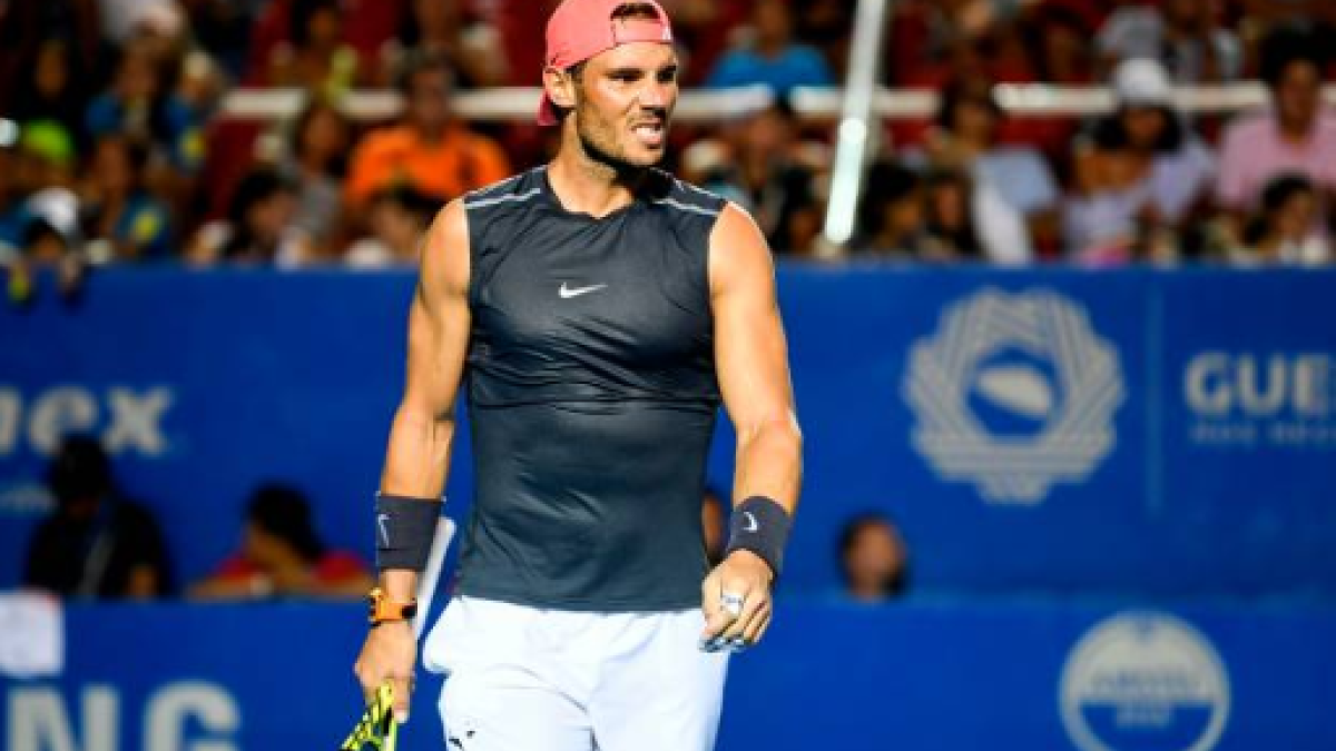 Nadal entrena en la Pista Central previo a su primera ronda. Foto: Getty Images