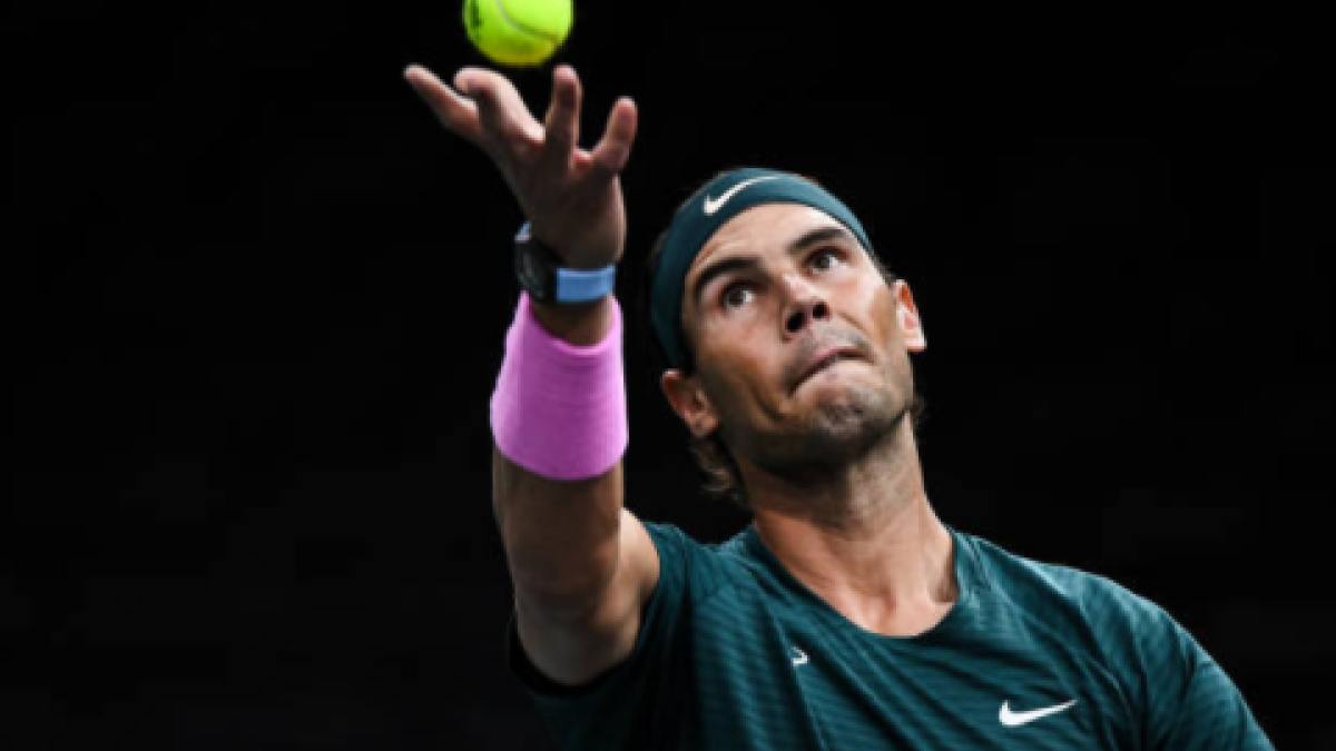 Nadal en acción en París. Fuente: Getty