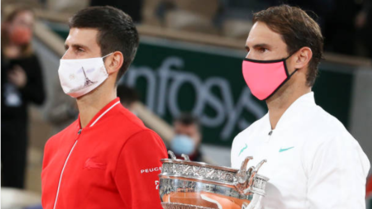 Novak Djokovic y Rafael Nadal. Fuente: Getty
