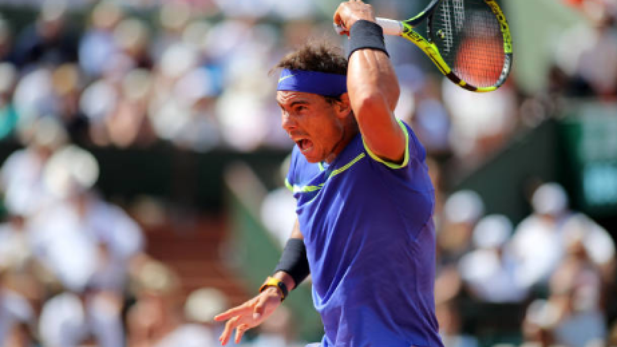 Rafael Nadal en Roland Garros 2017. Fuente: Getty