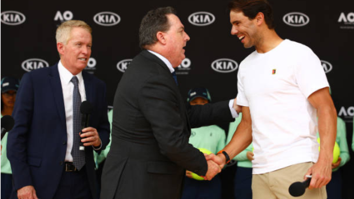 Rafael Nadal, presentación Open de Australia 2020. Foto: gettyimages