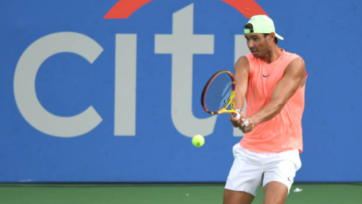 Rafael Nadal ya entrena en Washington. Fuente: Getty