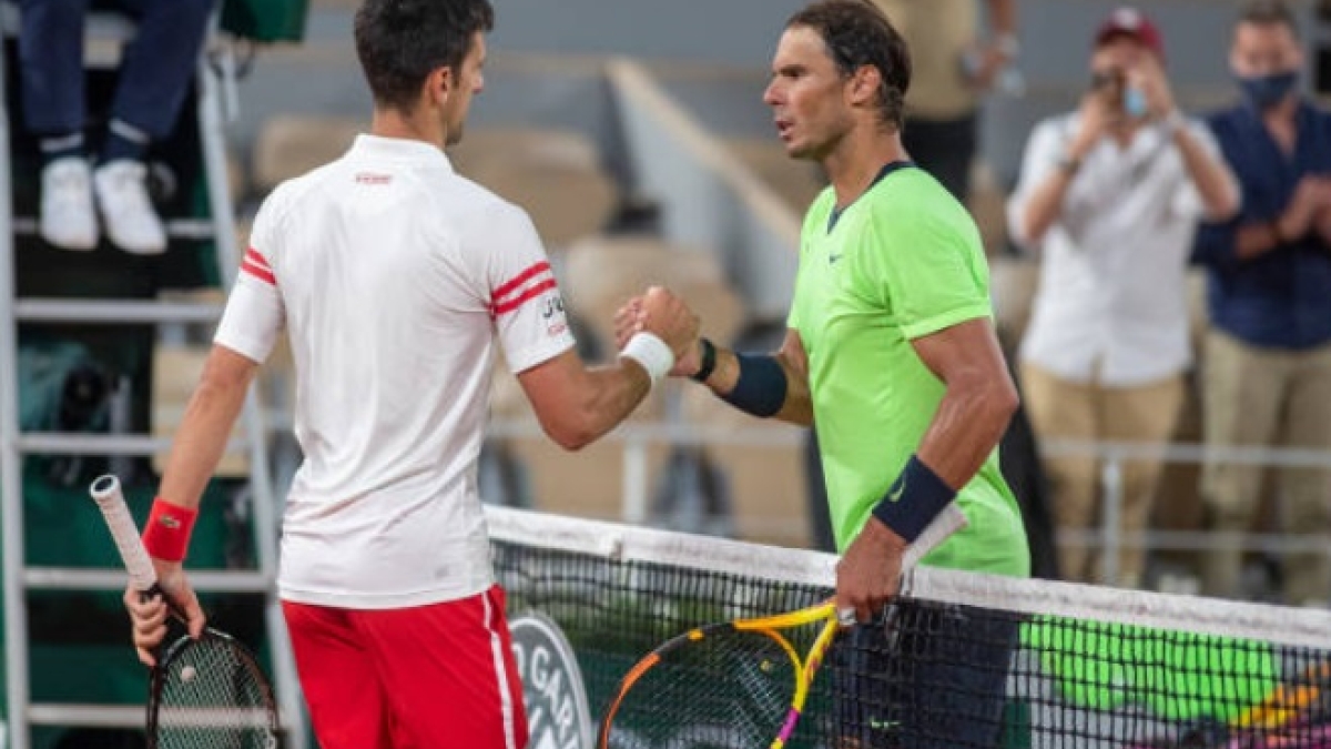 Todo en el aire en la lucha entre Djokovic y Nadal por el GOAT. Foto: Getty