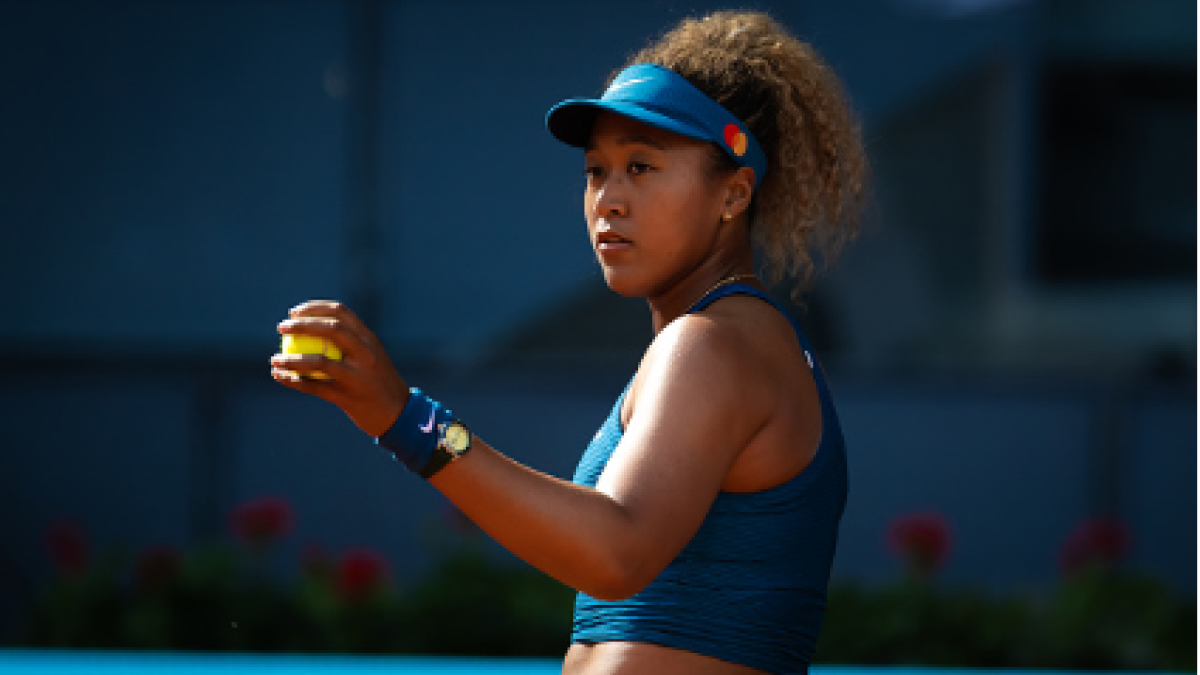 Naomi Osaka, diversión en Mutua Madrid Open 2022. Foto: gettyimages